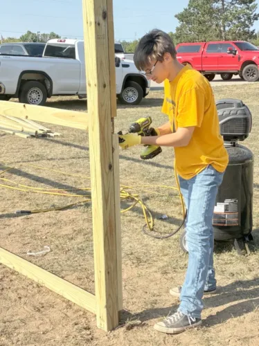 Eagle Scout project creates new enclosed area for Kingsford K-9